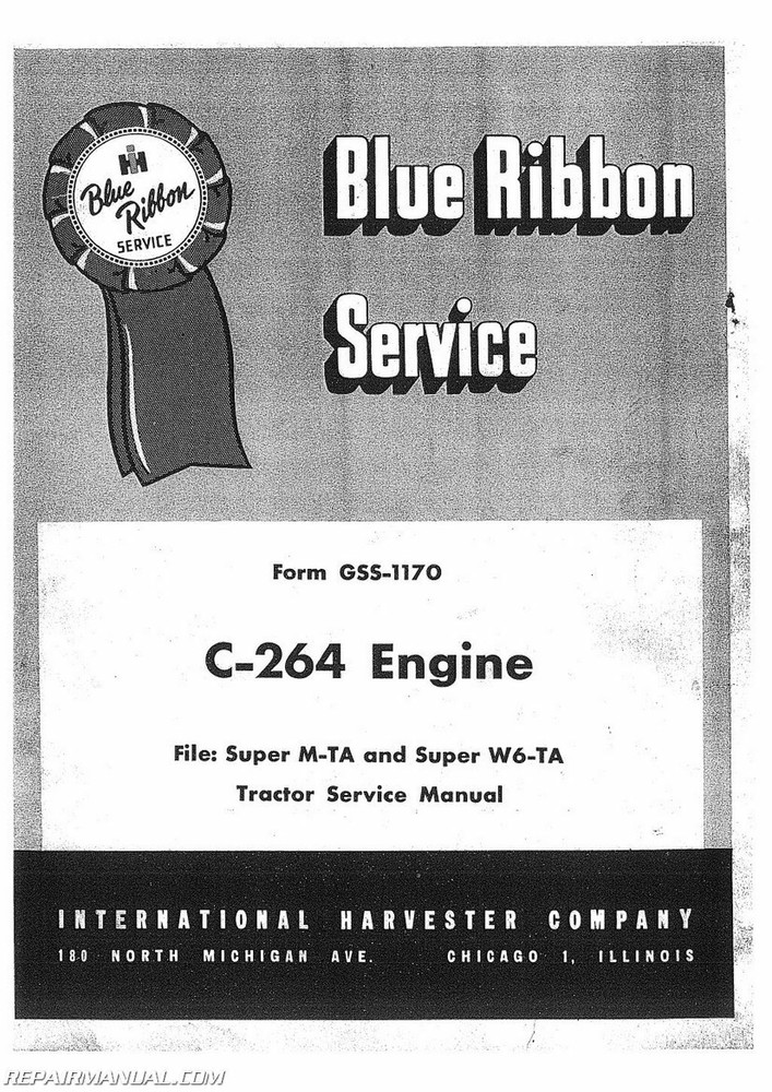 International Harvester 400 and 450 Service Manual