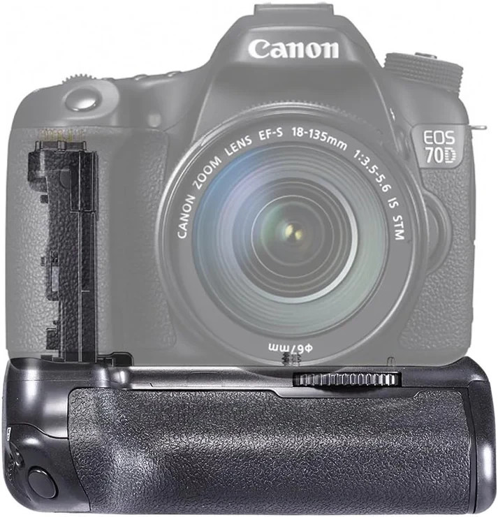 Battery Grip (Replacement for BG-E14), Vertical Grip with Shutter/Function Butto