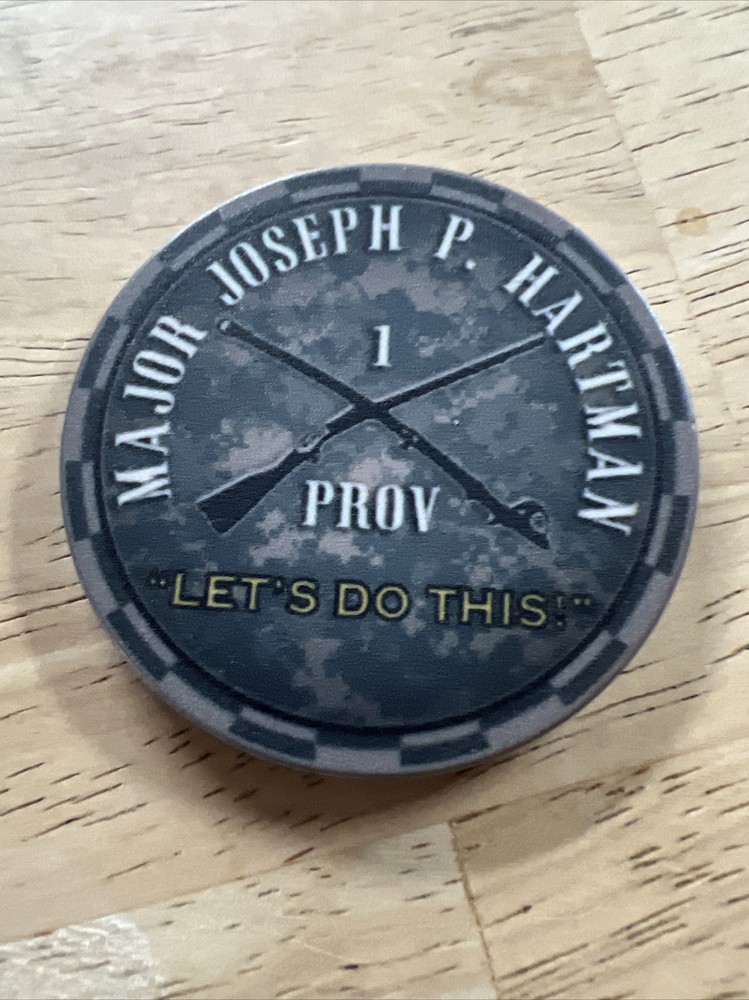 U.S. Military commanders appreciation token. Name “Hartman”