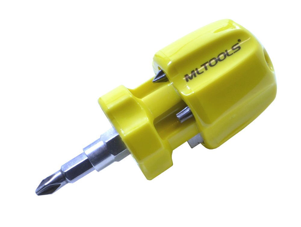 MLTOOLS Stubby Multi-bit Screwdriver Set Made in Canada