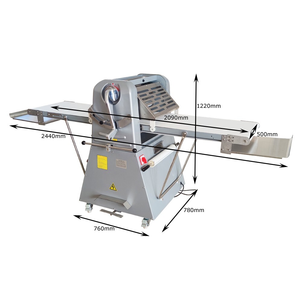Danish Pastry Machine Crispy Cake Maker Dough Sheeter Press Dough Roller 110V