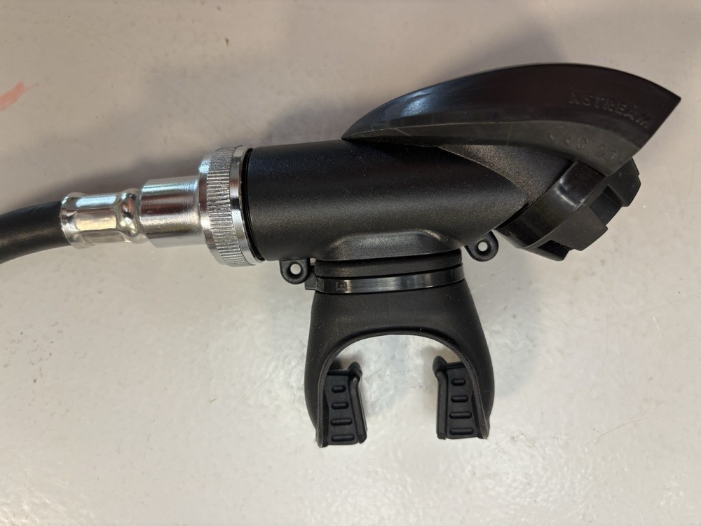 Poseidon first and second stage scuba regulator fits both yoke and DIN.