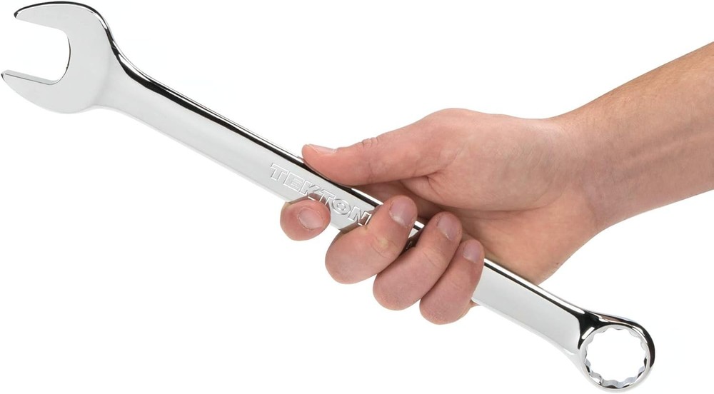 High-Performance 25 mm Combination Wrench - Chrome Finish & Mechanical Leverage