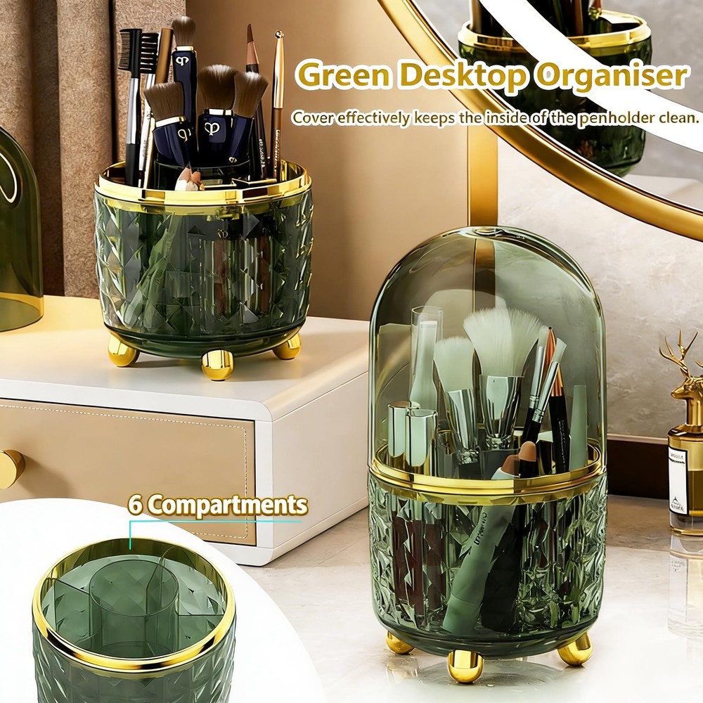 360° Rotating Dust-Proof Multi-Purpose Storage Organizer - Perfect for Silver...