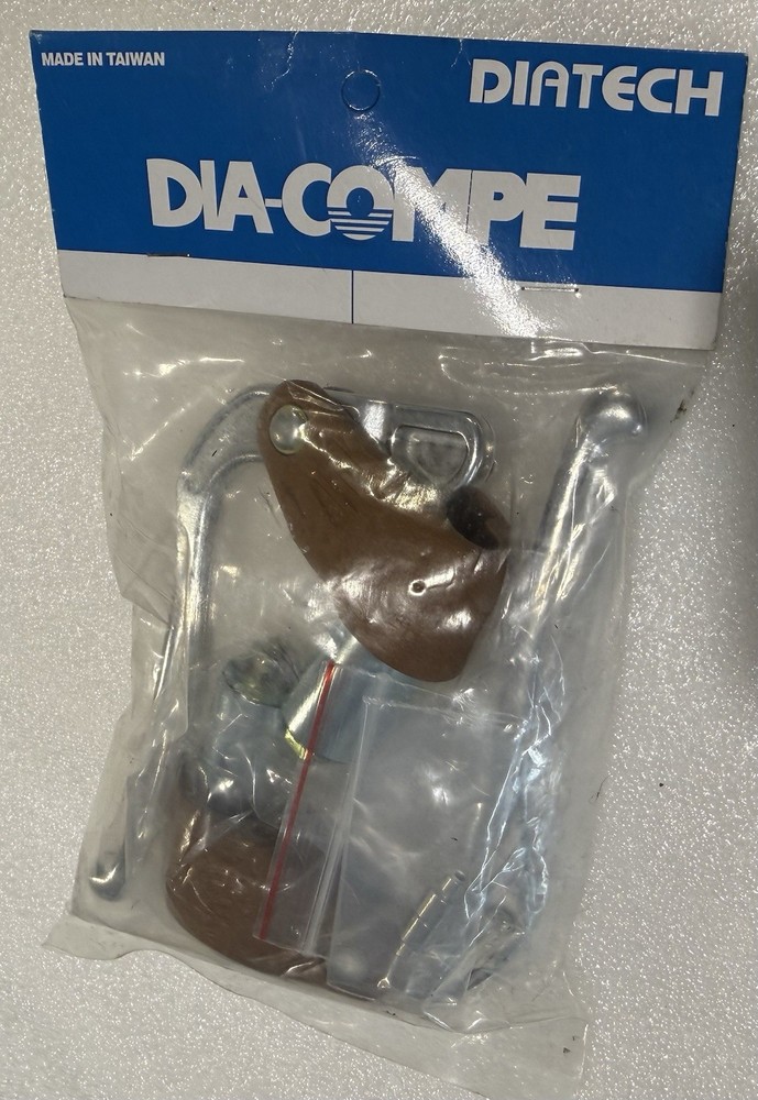 Dia Compe Bar End Brake Lever Short Pull Flat Bar Polished Silver