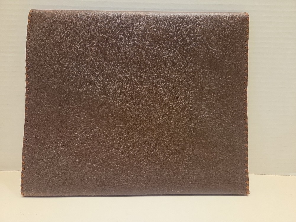 Vintage Leather Document Holder /folder / portfolio