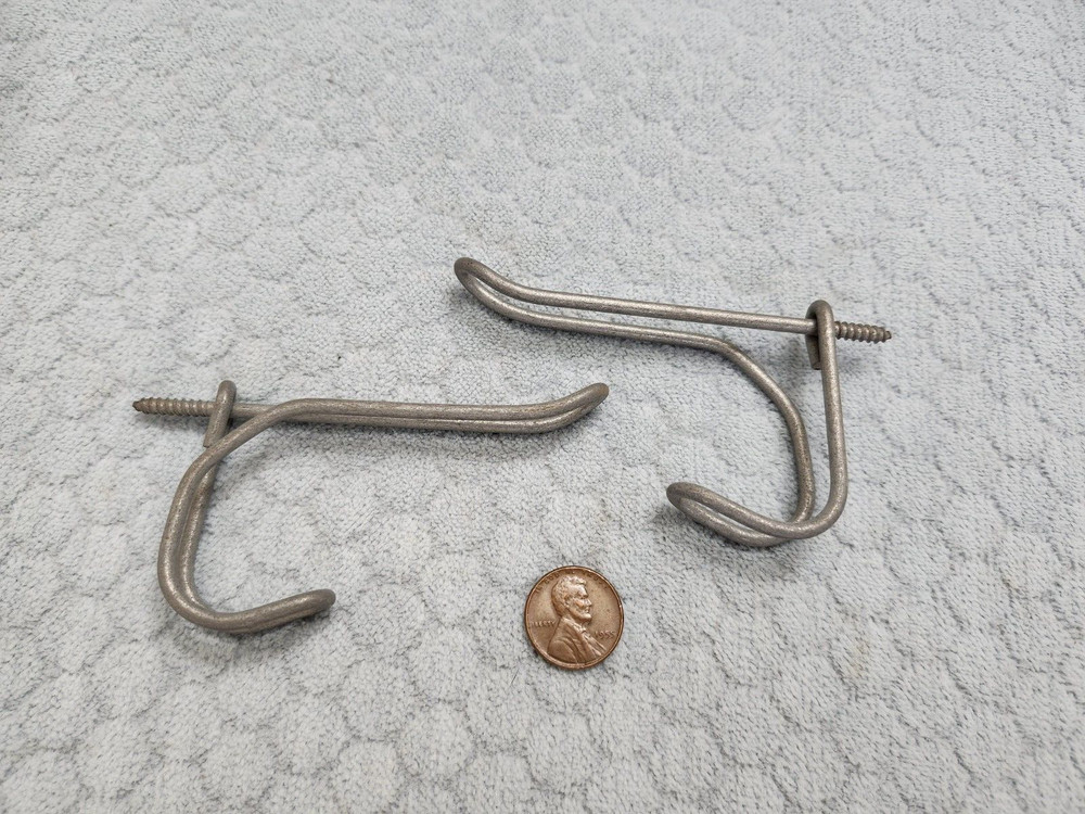 Wire Coat Hooks Safe Hardware NOS