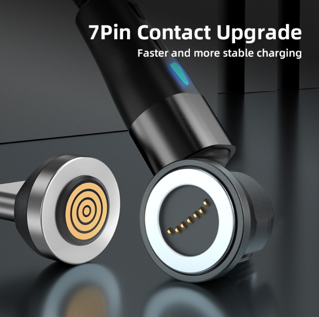 3 Pack Magnetic Micro USB Fast Charging Cable For Android Samsung Charger Cord