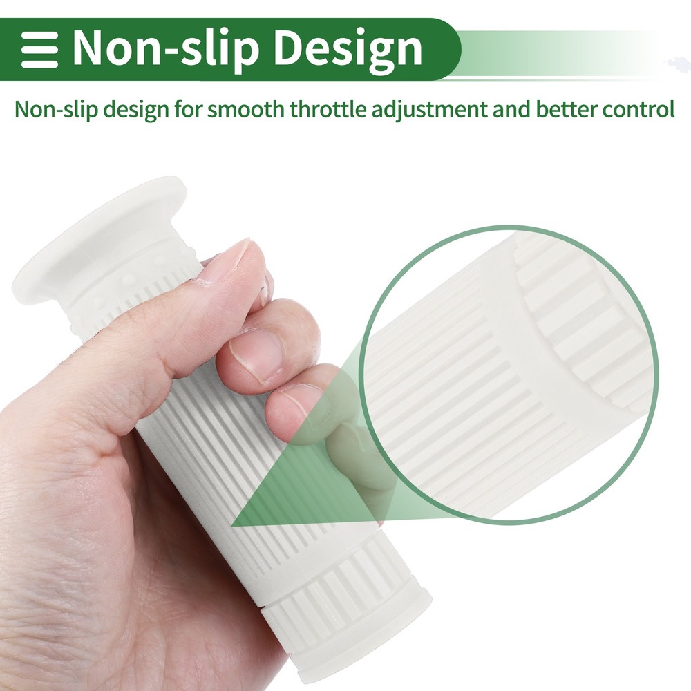 1" 25mm Motorcycle Knobs Handlebar Cover TPU White