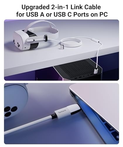 Link Cable with Charging 16FT Compatible with 16FT with adapter White