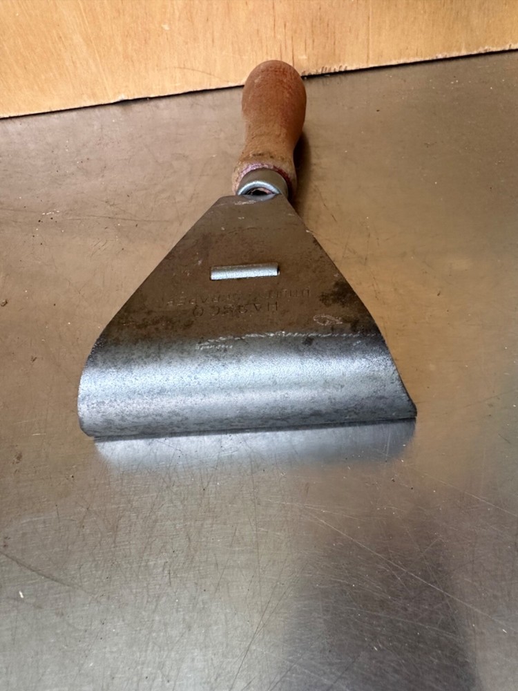 Vintage Hassco Scraper Knife Wood Handle #29