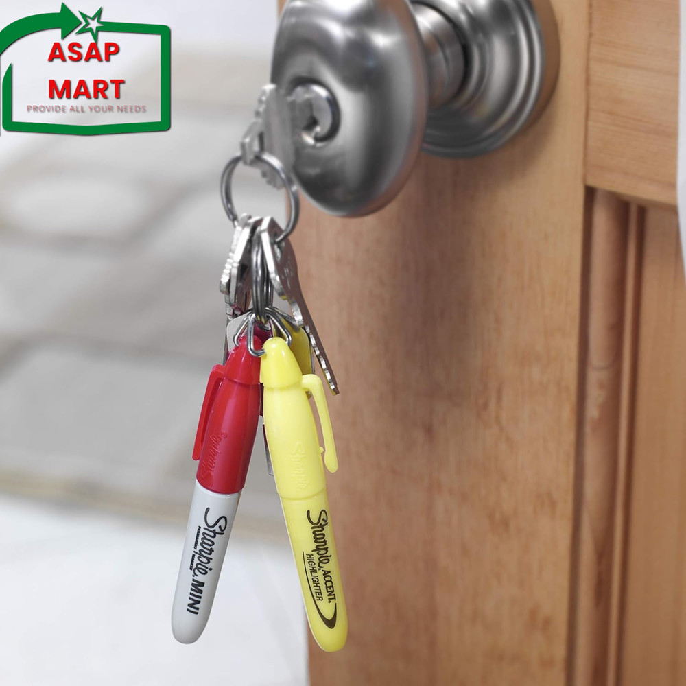 Sharpie Mini Permanent Markers, Fine Point, Assorted Colors, 4 Count