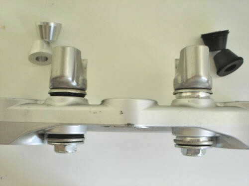 KDX200 - Solid Handlebar Mounts - Bar Cones - Billet Aluminum - Mount Fork KDX