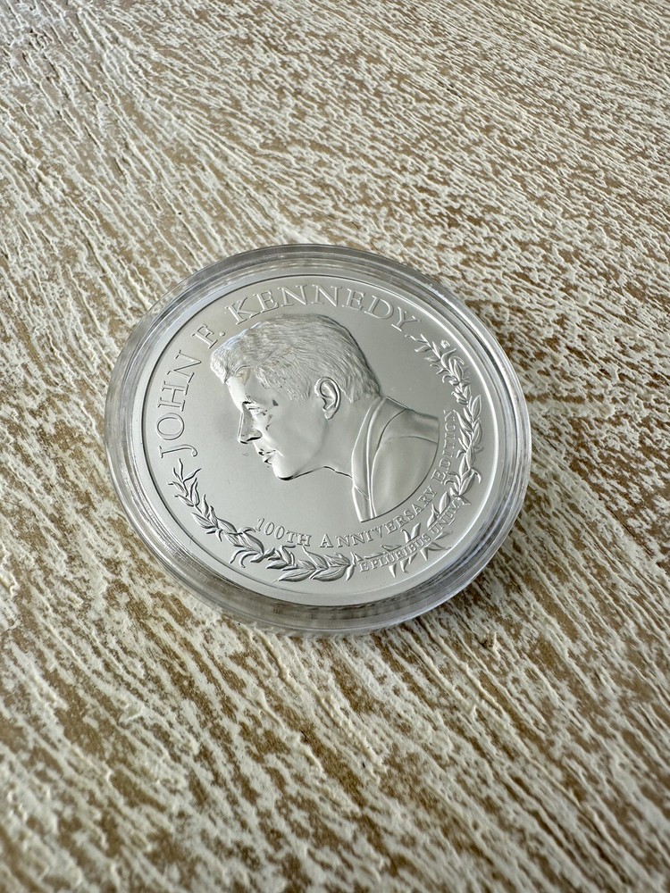 2017 JFK 100th ANNIVERSARY REVERSE PROOF SILVER COIN COA