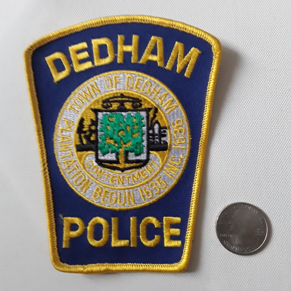 Dedham Massachusetts Police Patch, MA