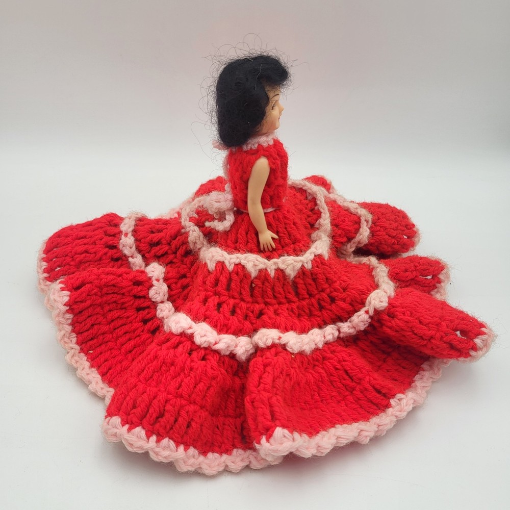 Vintage Doll with Crochet Outfit