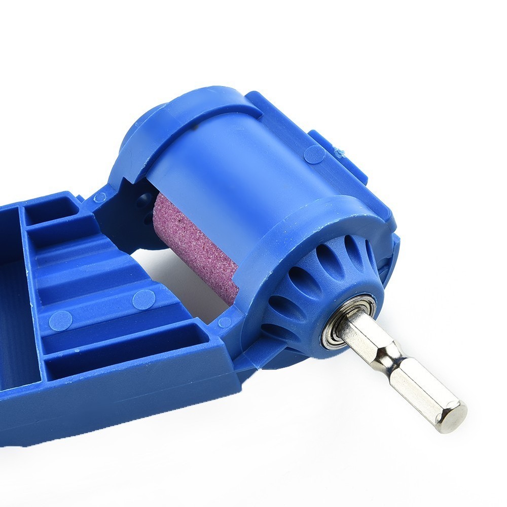 Portable Drill Bit Sharpener Sharpening Tool Corundum Resisting Grinding Wheel