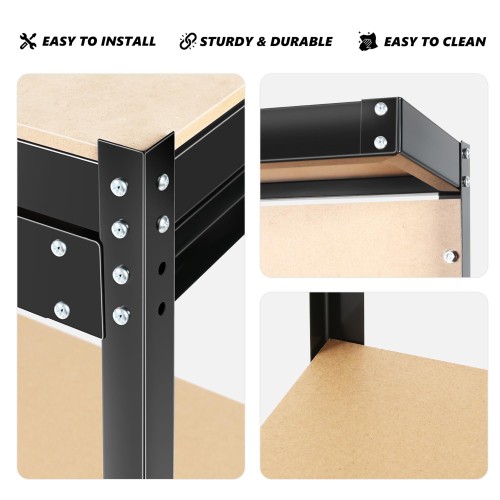 KA 63" Tools Cabinet Tool Storage Workshop Table with Drawers and Pegboard