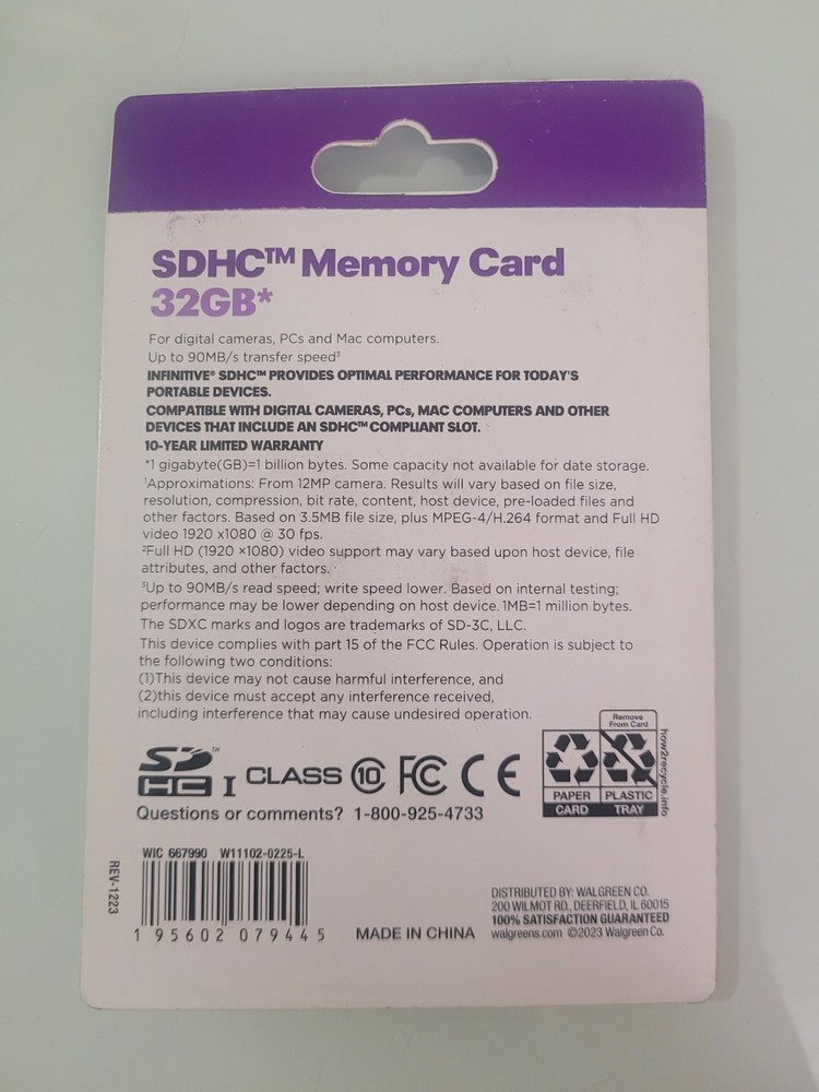 Infinitive SDHC Memory Card 32GB
