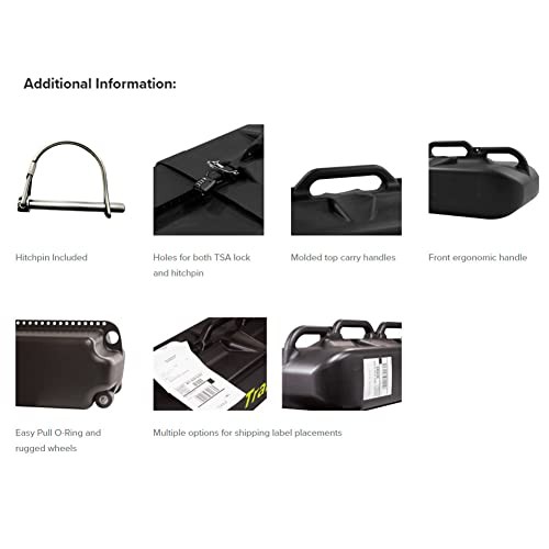 Hard High Density Polyethylene Ski Case Shuttle| Molded Handles & Rugged Low