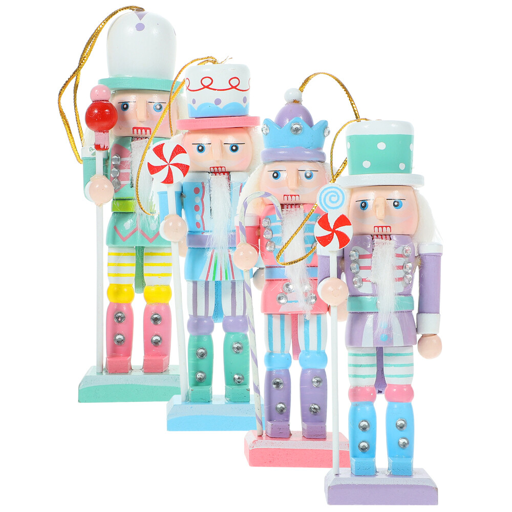 4pcs Christmas Nutcracker Decoration Nutcracker Ornament Xmas Decorations