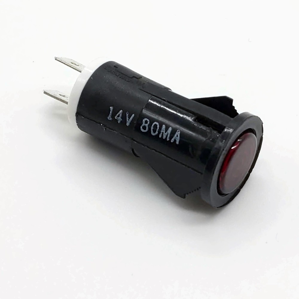 Littelfuse Red LED Panel Lamp (Pilot Light), 14V, 80ma, Push-In