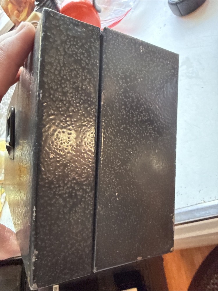 Vintage Tool Box Metal With Key