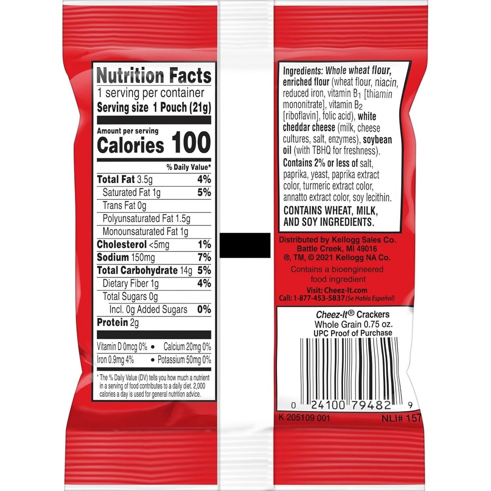 Real Cheese Crackers, 175 Individually Wrapped