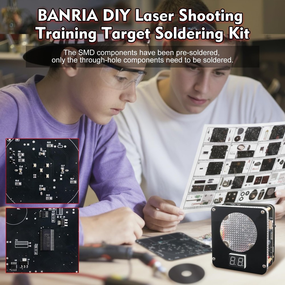 DIY Light-Sensitive Electronic Shooting Target Kit | Soldering Project with D...