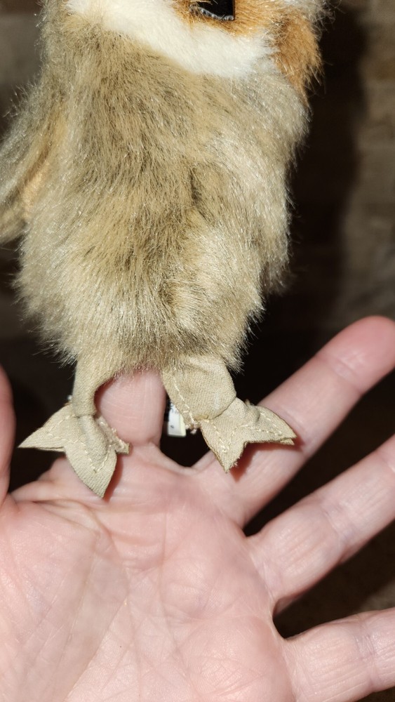 Folkmanis Mini Great Horned Owl Finger Puppet 4"