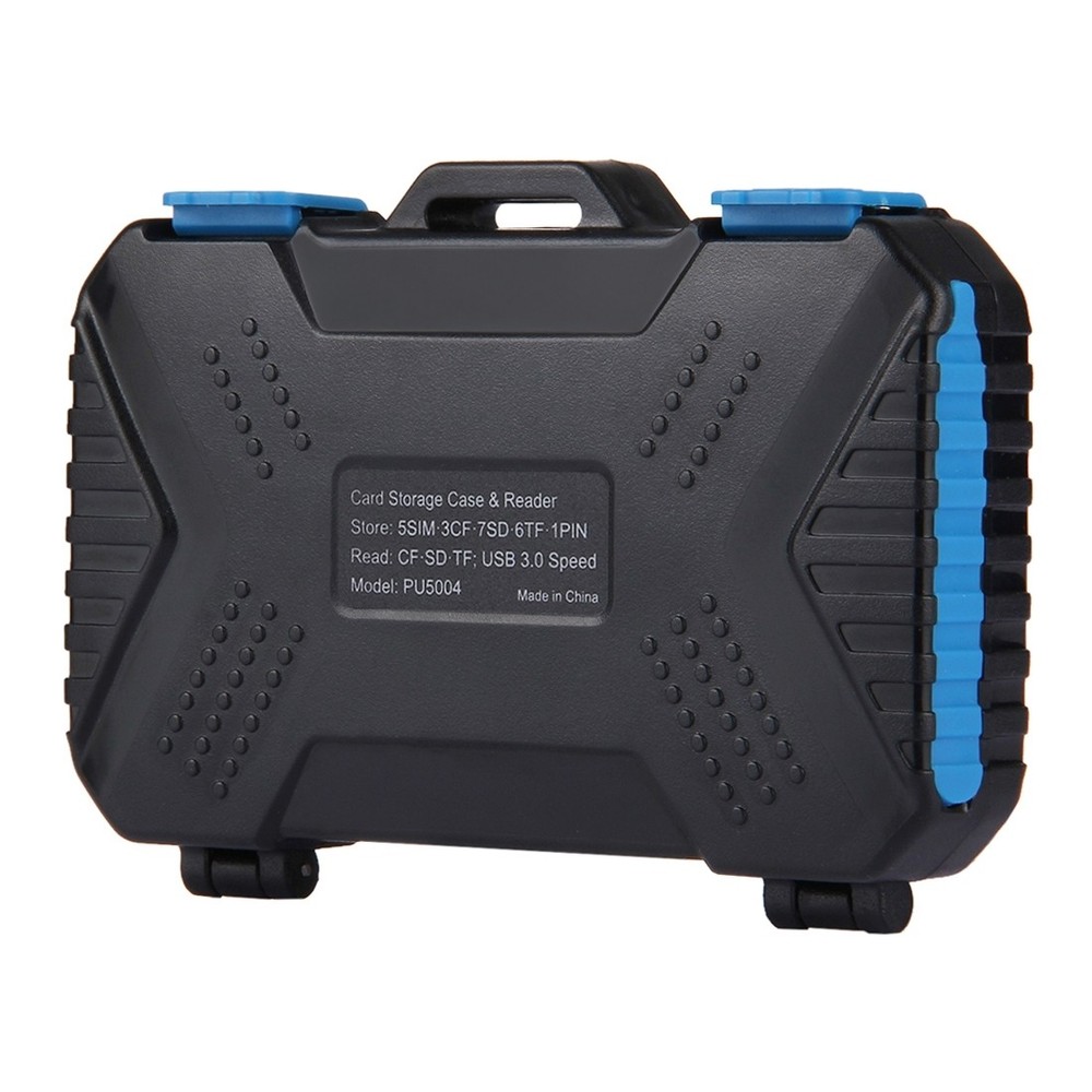 22 Slot SIM SD TF CF MSD Memory Card Reader Holder Case Storage Organizer Box