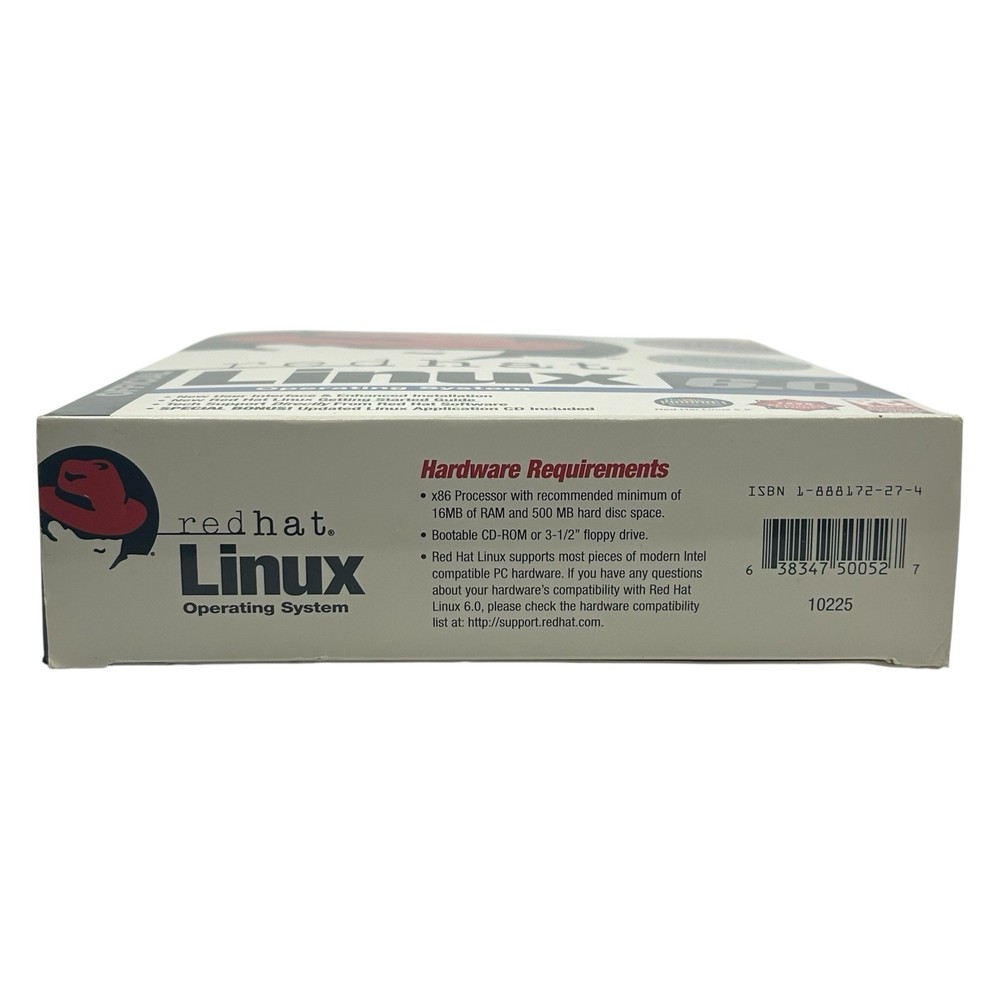 Red Hat Linux 6.0 Big Box Operating System Vintage Computer Software 1999