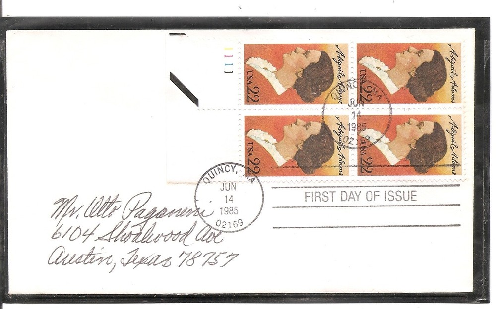 US SC # 2146 Abigail Adams FDC . No Cachet