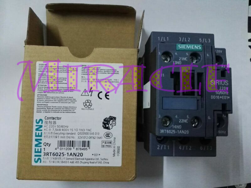 1pc NEW FOR Siemens 3RT6025-1AN20 Contactor