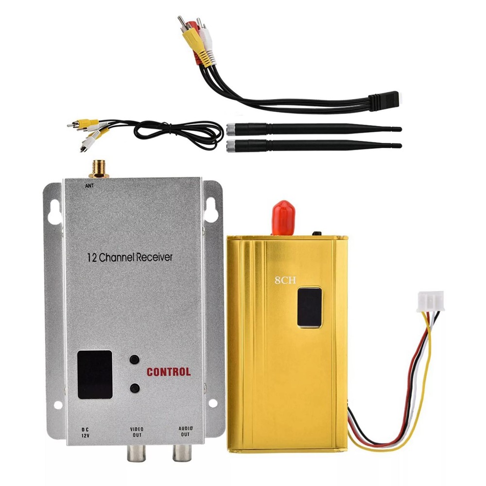 Long-Range Wireless Audio/Video Transmitter-Receiver Surveillance Accessories
