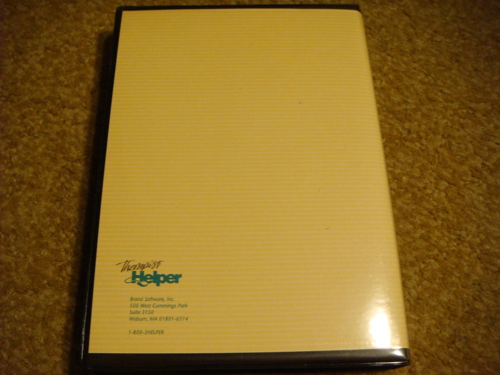Therapist Helper Brand Software Inc. Floppy Disc