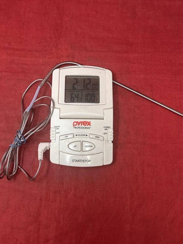 Pyrex Professional Programmable Timer Digital Meat Thermometer