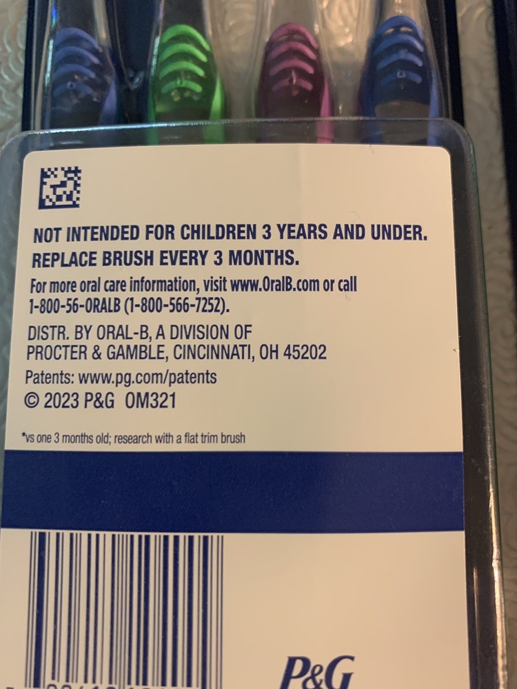 Oral-B Indicator Max Toothbrushes Indicator Bristles Soft 8 Total New, Sealed