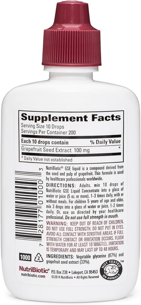 NutriBiotic – GSE, 2 Oz Liquid | The Original Grapefruit Seed Extract Premium Co