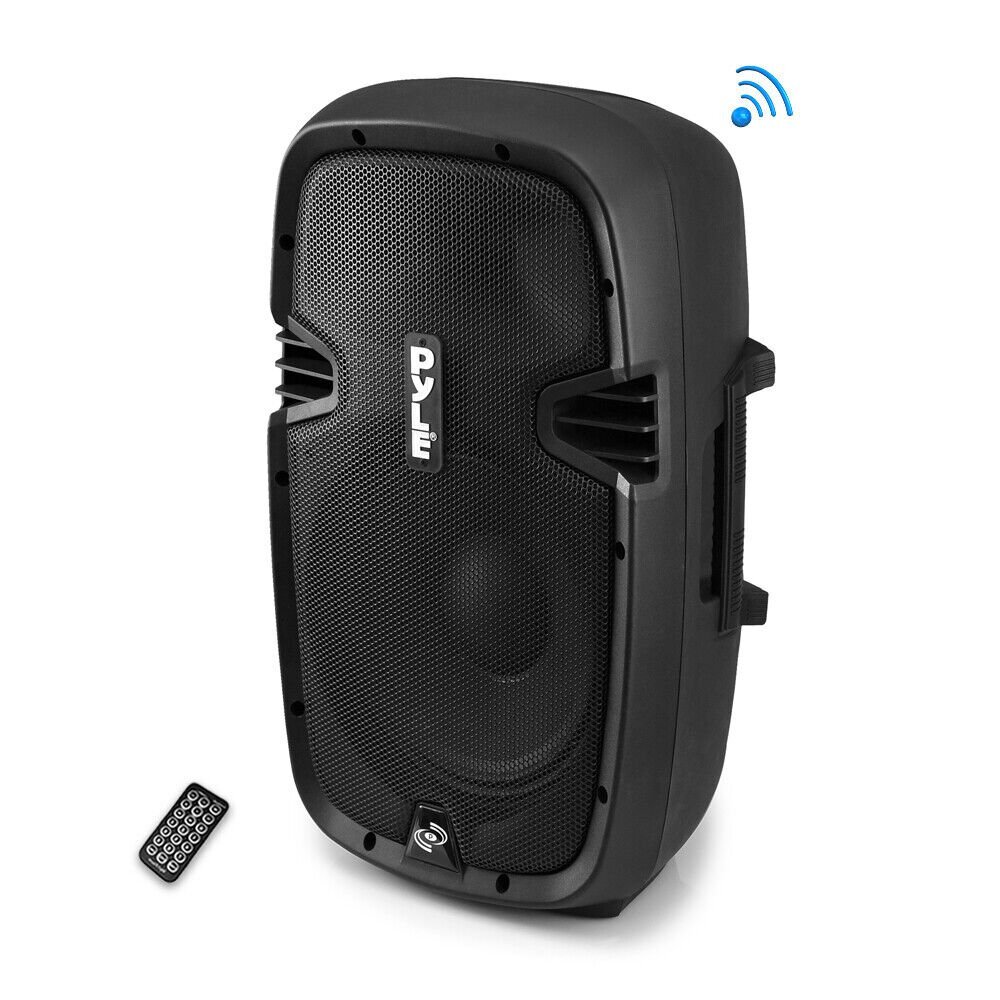 Pyle Bluetooth Remote Control PA Speaker System 2-Way 600 with 700W - Black