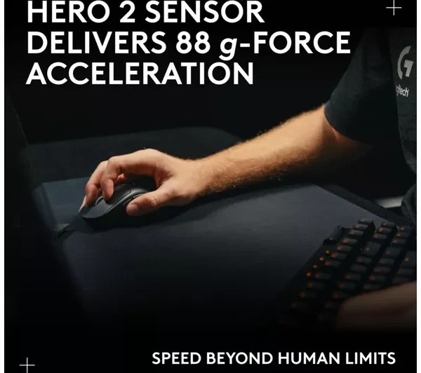 LOGITECH Pro X Superlight 2 Dex Wireless Optical Gaming Mouse - Black