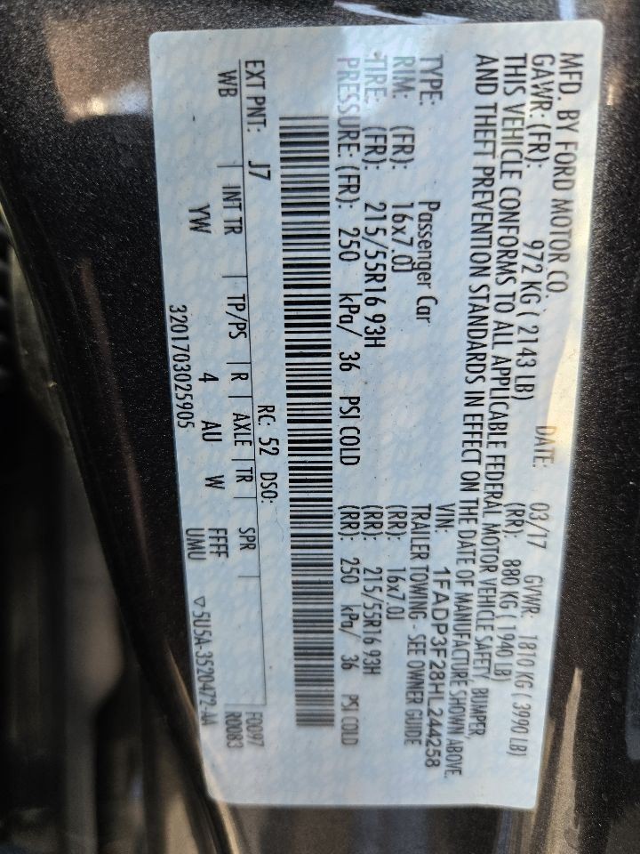 2015-2018 Ford Focus Front 4.2" Display Screen