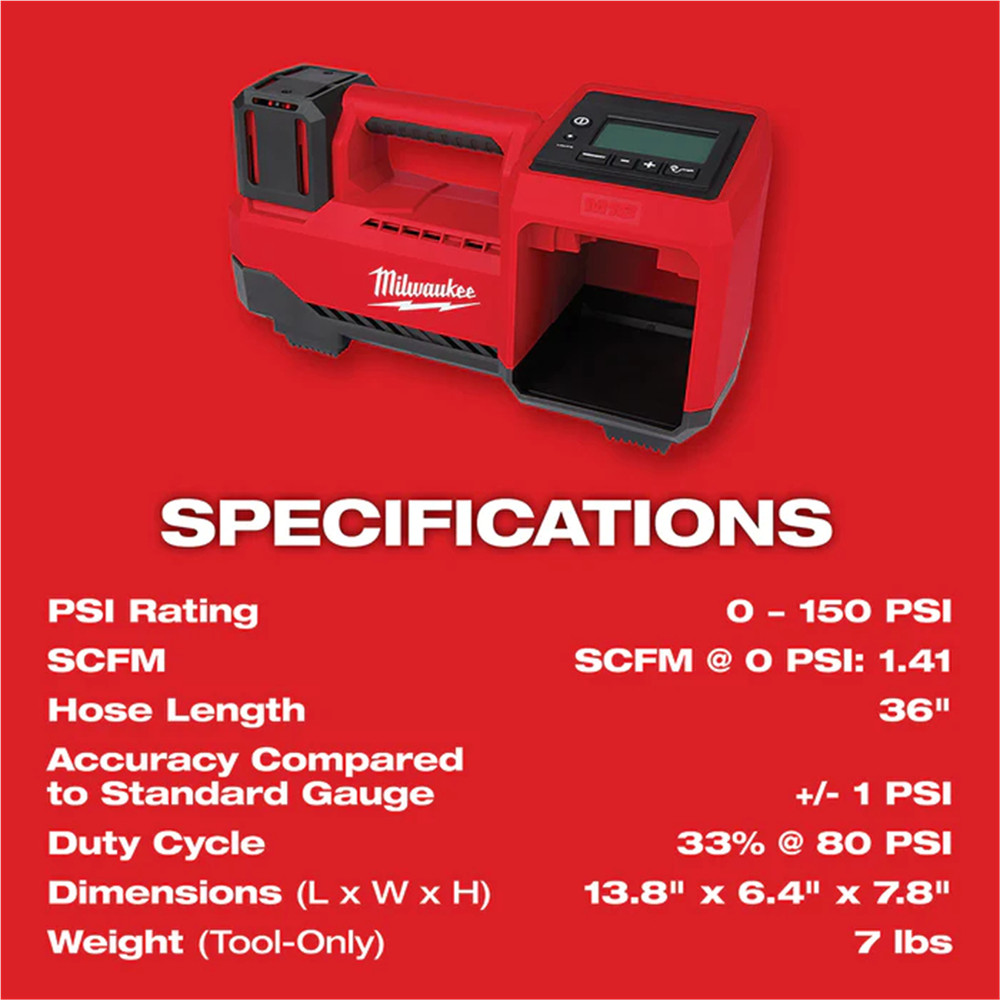 Milwaukee 2848-20 M18 Inflator