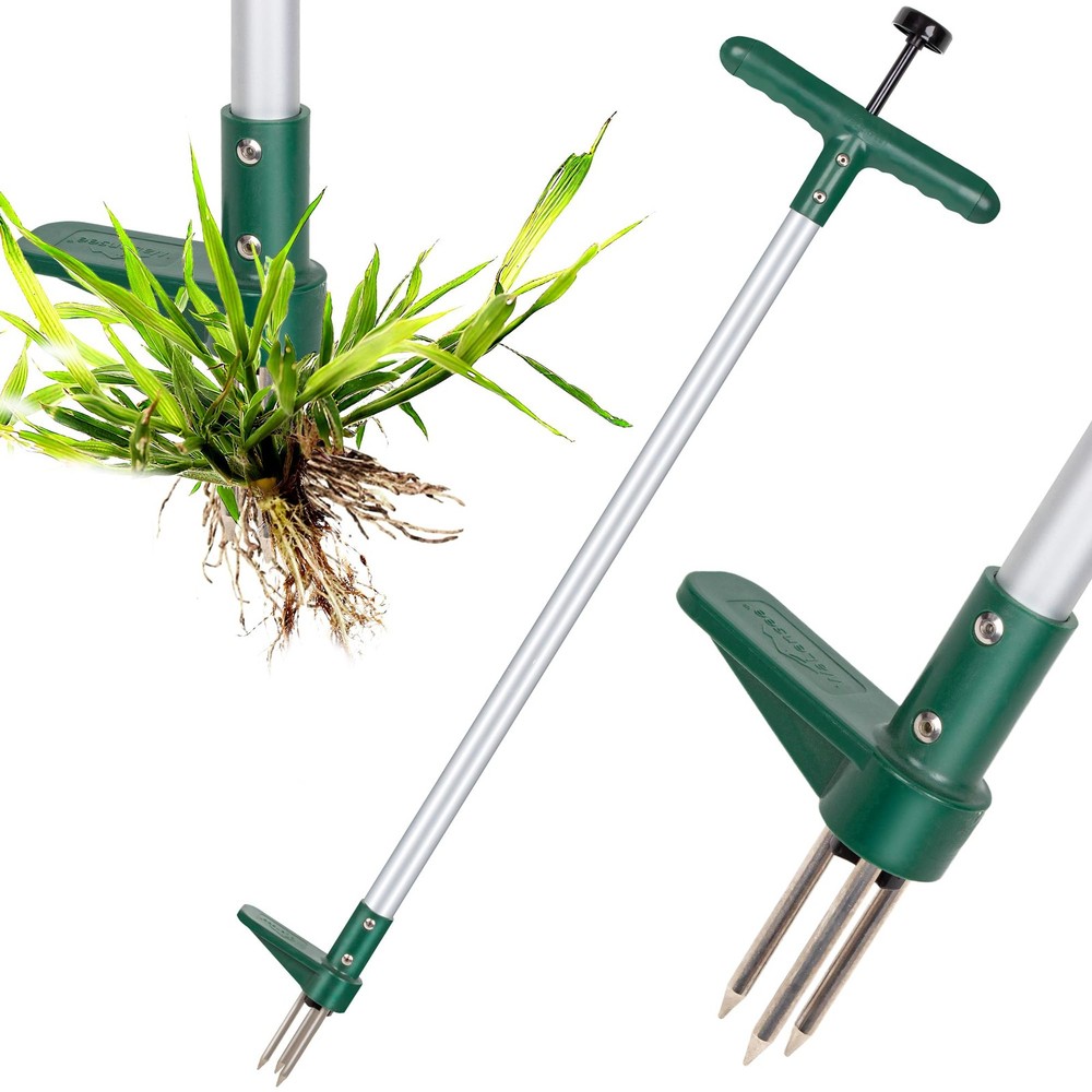 Weed Puller, Stand Up Weeder Hand Tool, Long Handle Garden Weeding Tool with ...