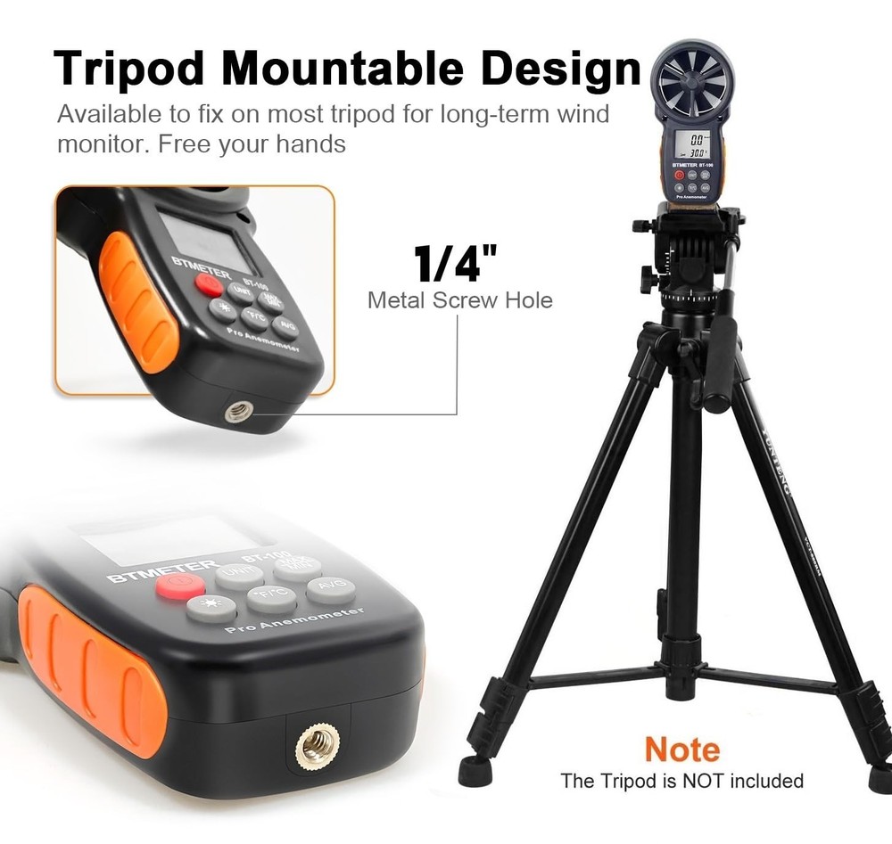 BT-100 Multifunction Wind Speed Temperature Meter