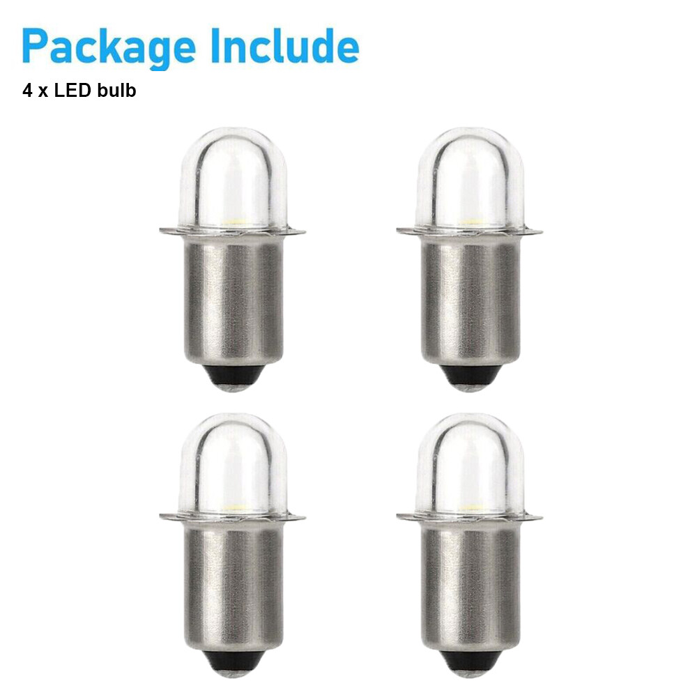 (4) LED Flashlight Bulbs Replacements Lamp for Milwaukee 49-81-0030 18 Volt