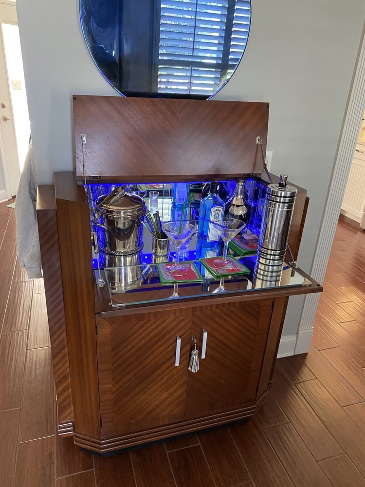 Art Deco 1938 Mahogany Bar