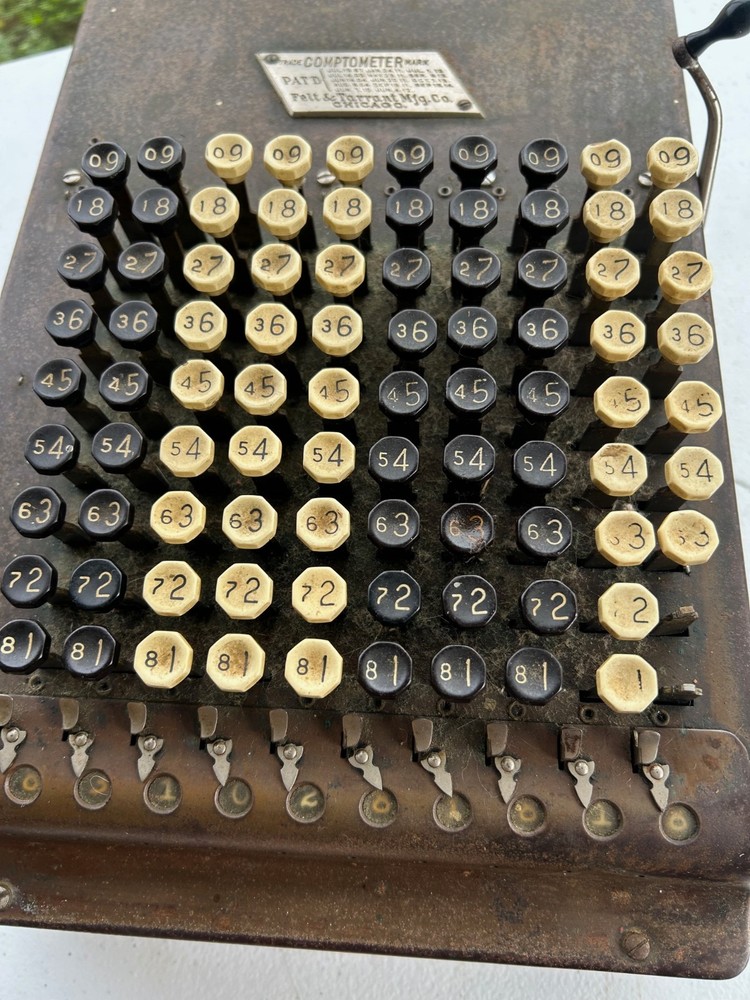 VINTAGE COMPTOMETER BY FELT & TARRANT MFG / chicago