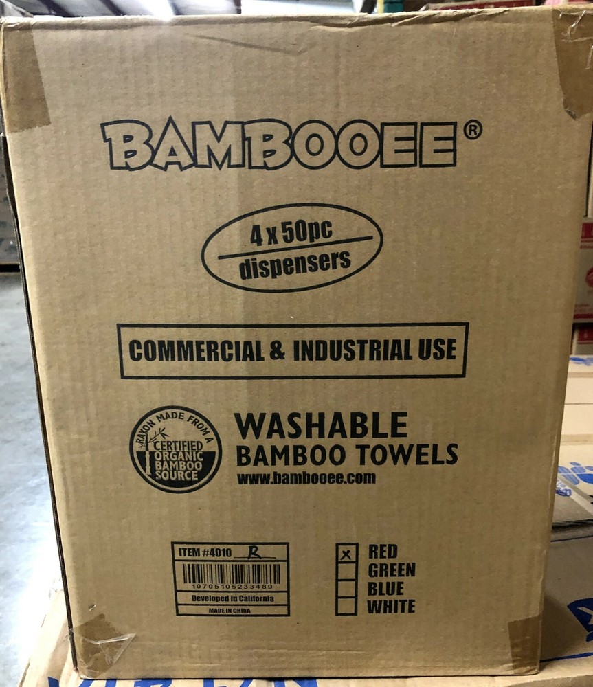 BAMBOOEE FLAT PACK REUSABLE TOWEL (Case - 4 PACK / 50 CT.)