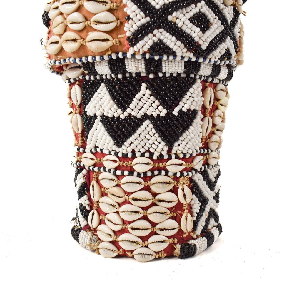 Kuba Royal Beaded Basket Congo
